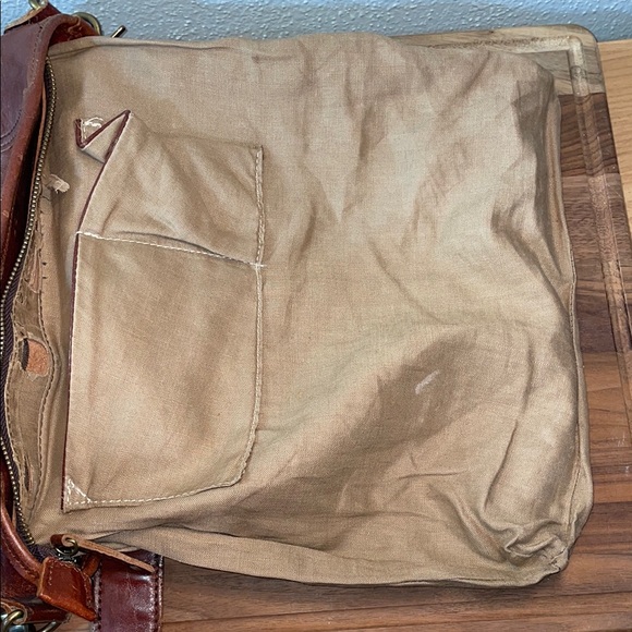 Vintage Crossbody Bag Leather Messenger  Zip Close Adjustable Strap Saddle Bag - Picture 6 of 16